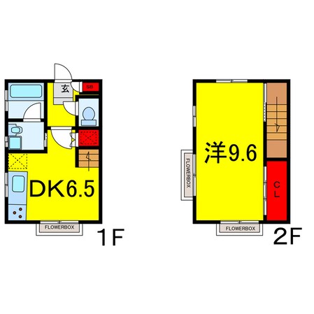 都賀駅 徒歩13分 1-2階の物件間取画像